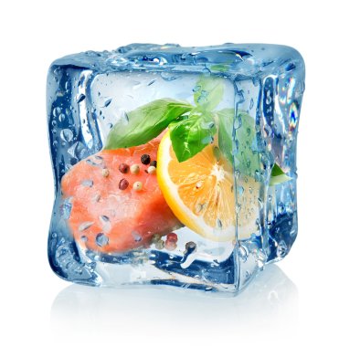 Ice cube de somon fileto