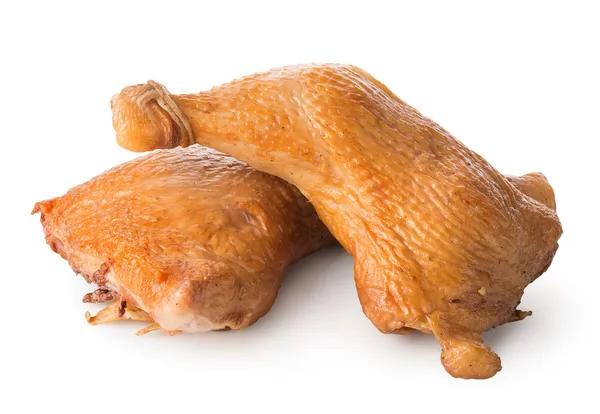 Uzené kuřecí stehna — Stock fotografie