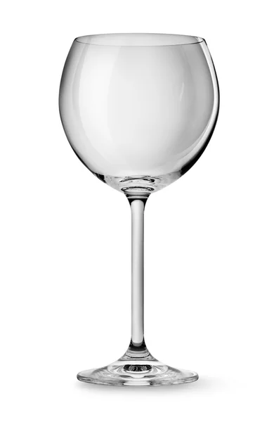 Порожній wineglass, ізольовані — стокове фото