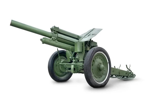 Old green cannon — Stock Photo, Image