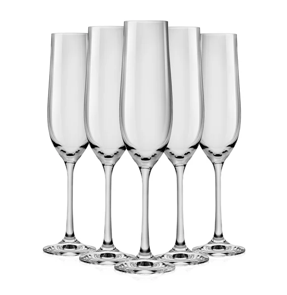 Empty glass for champagne — Stock Photo, Image