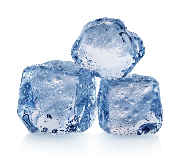 Tres trozos de hielo — Foto de Stock