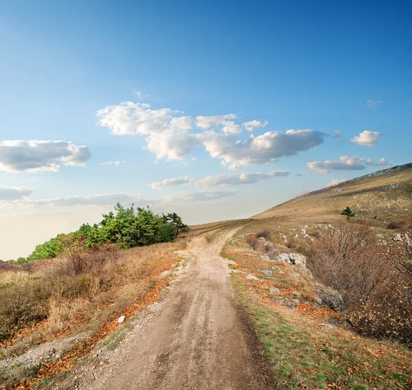 Road to a hill — Stock Photo, Image