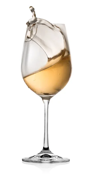 Moving of alcohol in a glass — Stock Photo, Image