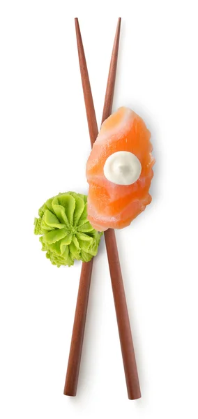 Chinese sticks and sushi — Stock Photo, Image