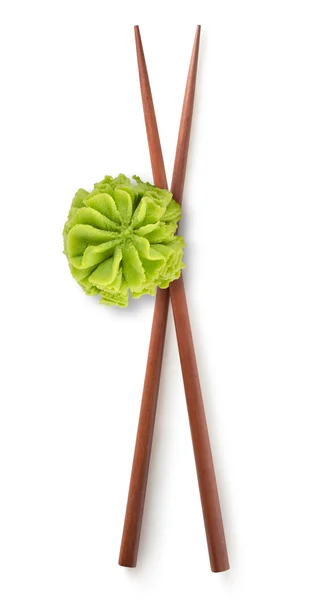 Čínské hůlky a wasabi — Stock fotografie