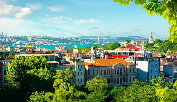 Pohled na Bosporu v Istanbulu — Stock fotografie