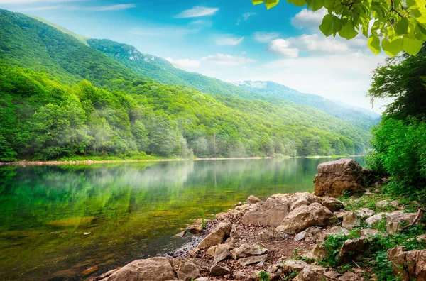 Биоградское озеро в национальном парке — стоковое фото