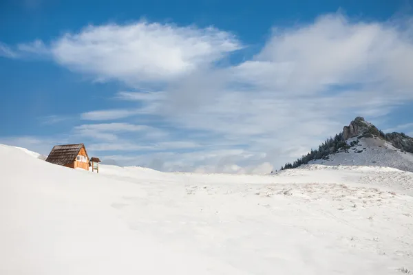 Turist fjällstuga — Stockfoto