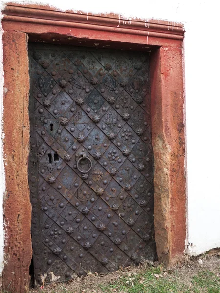 Vintage católico igreja porta — Fotografia de Stock