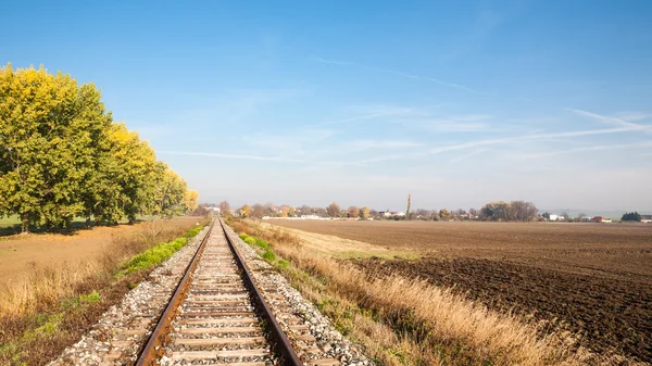 Vista de la vía férrea — Foto de Stock