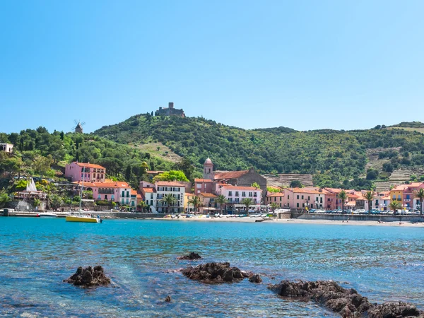 Güneşli bir Collioure renkleri — Stok fotoğraf