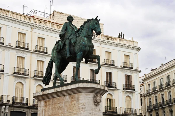 Monument van carlos iii in madrid, Spanje — Stockfoto