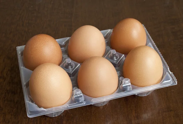 Six heg eggs — Stock Photo, Image
