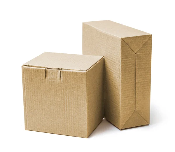 商品和产品的纸板箱 — 图库照片