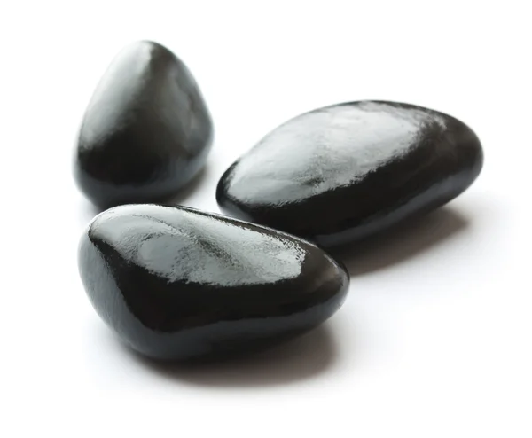 Spa med svarta stenar — Stockfoto