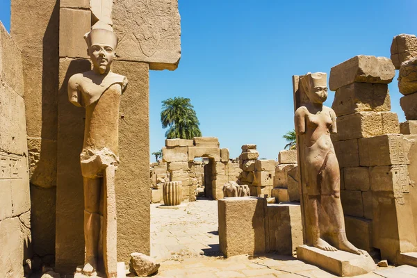 Ancient ruins of Karnak temple in Egypt — Stock Photo, Image