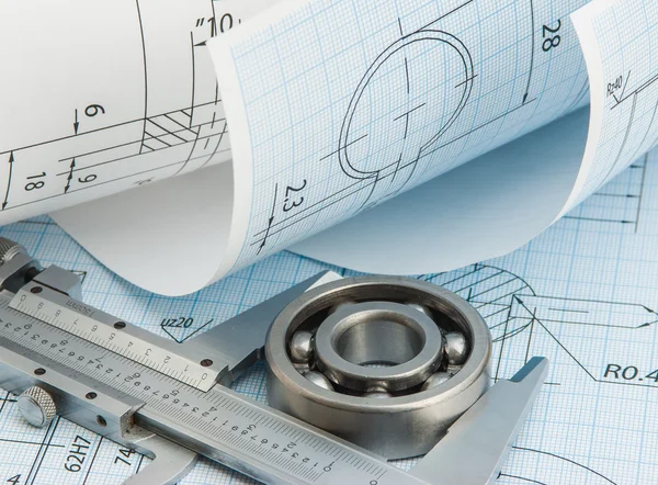 Instrumenten en mechanismen detail — Stockfoto