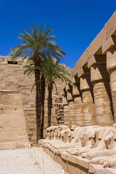 Ancient ruins of Karnak temple in Egypt — Stock Photo, Image