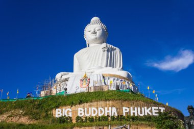 Big Buddha monument in Thailand clipart