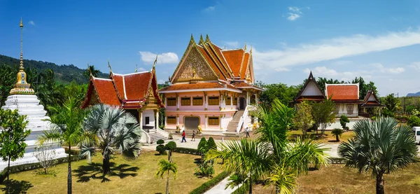 Templet svarta Monk i thailand — Stockfoto