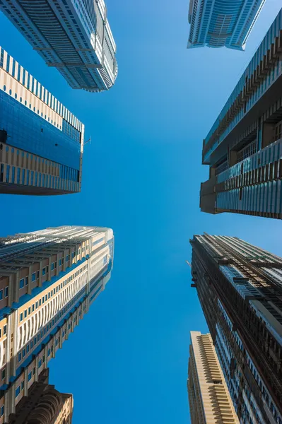 High rise buildings and streets in Dubai, UAE — Stock Photo, Image