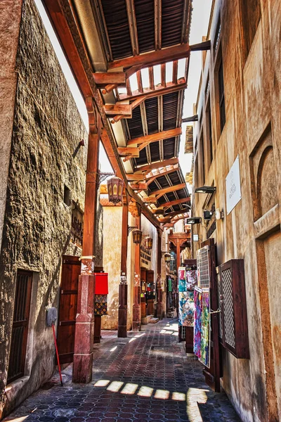 Arab street w starej części Dubaju — Zdjęcie stockowe