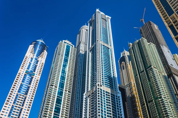 High rise buildings and streets in Dubai, UAE — Stock Photo, Image