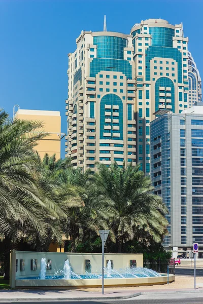 High rise buildings and streets in Dubai, UAE Stock Picture