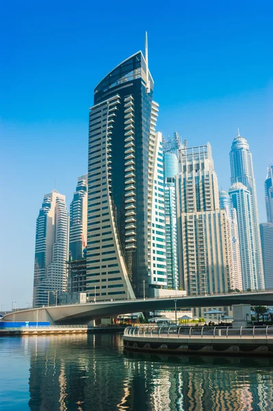 High rise buildings and streets in Dubai, UAE — Stock Photo, Image