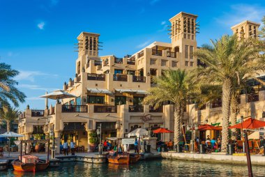 Dubai, Birleşik Arap Emirlikleri - 15 Kasım: souk madinat jumeirah görünümünü