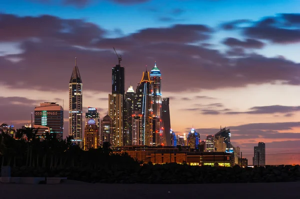 Skyline de Dubai marina — Foto de Stock