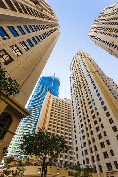 High rise buildings and streets in Dubai, UAE — Stock Photo, Image