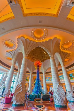 Atlantis Hotel in Dubai, UAE clipart