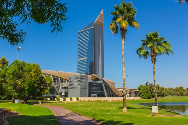 High rise buildings and streets in Dubai, UAE — Stock Photo, Image