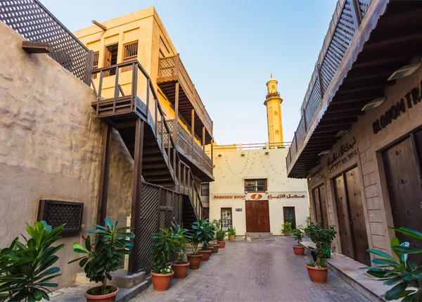 Arab Street dans le vieux quartier de Dubaï — Photo