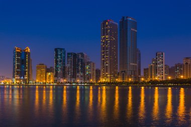 Buildings in Sharjah clipart