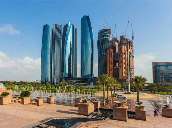 Skyscrapers in Abu Dhabi, UAE — Stock Photo, Image