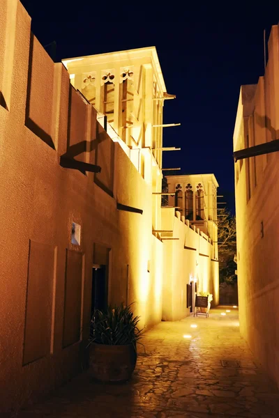 Arab Street dans le vieux quartier de Dubaï — Photo