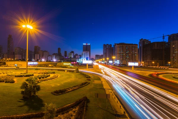 Sharjah - tercera ciudad más grande y poblada de los EAU —  Fotos de Stock