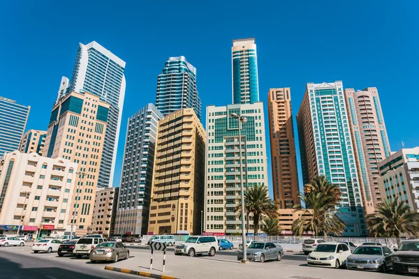 Sharjah - tercera ciudad más grande y poblada de los EAU —  Fotos de Stock