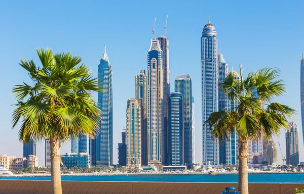 Dubai marina. Spojené arabské emiráty — Stock fotografie