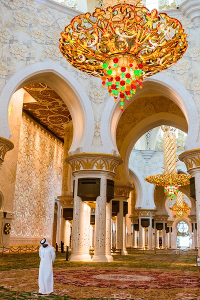 La mezquita Shaikh Zayed inter — Foto de Stock