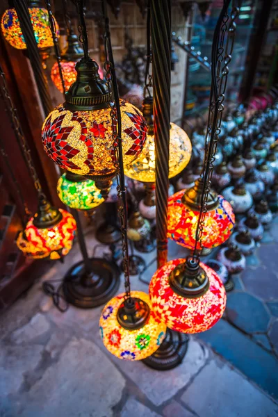 Arab street lanterns in the city of Dubai — Stock Photo, Image