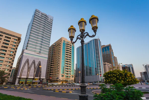 摩天大楼在沙迦 city.uae. — 图库照片