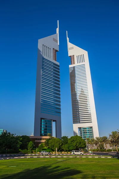 Arranha-céus modernos, Sheikh zayed estrada — Fotografia de Stock