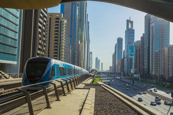 Metro w Dubaju — Zdjęcie stockowe