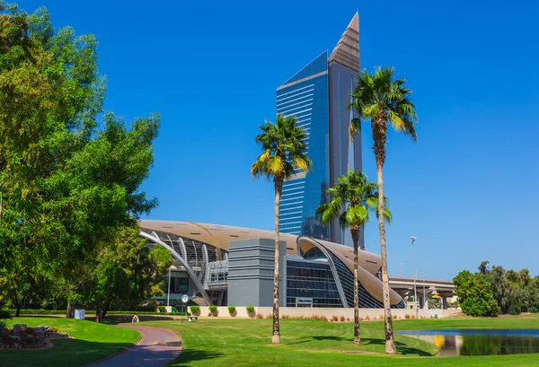 High rise buildings and streets in Dubai, UAE — Stock Photo, Image