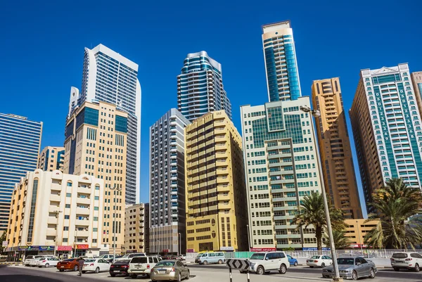 Ciudad de Sharjah en Emiratos Árabes Unidos — Foto de Stock
