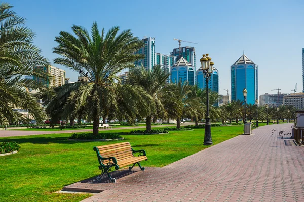 Sharjah stad in Verenigde Arabische Emiraten — Stockfoto